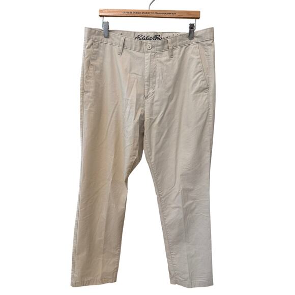 Eddie Bauer Other - Eddie Bauer Men's Pants Size 35x32 Flat Front 100% Cotton Preppy Legend Wash
